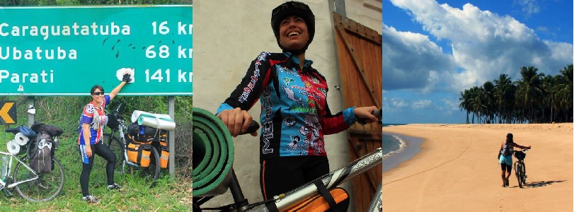 mujeres que viajan en bicicleta