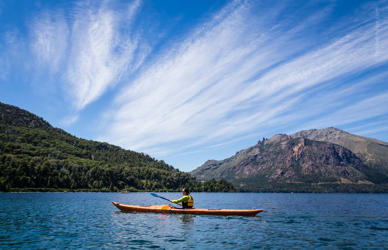 lago gutierrez bariloche kayak